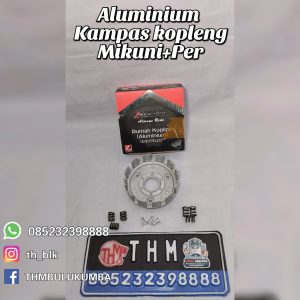Aluminium Kampas Kopleng MIKUNI Smash / New / Shogun / 125 + Per -Rumah Kopling Aluminium