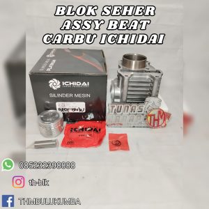 Blok Seher ICHIDAI BEAT Carbu + Piston Kit / IH-121P1-KVY-003 / Cylinder Assy