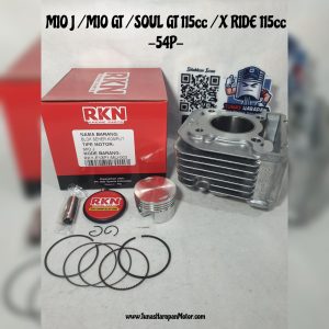 BLOK SEHER RKN RIKEN MIO J / MIO GT / SOUL GT / X RIDE 115cc 54P + PISTON KIT / RKY-E13P1-MIJ-003 / Cylinder Assy