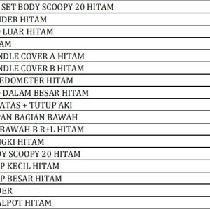 BODI SET SCOOPY 2020 Winpart