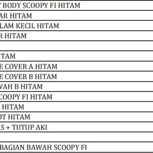 BODI SET SCOOPY FI Winpart