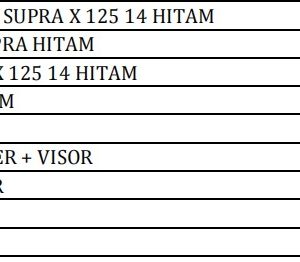 BODI SET SUPRA X 125 2014 Winpart