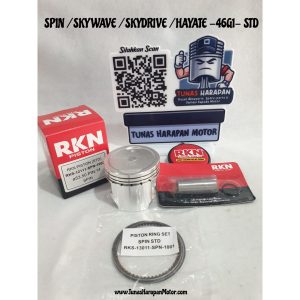 PISTON KIT RKN RIKEN SPIN / SKYWAVE / SKYDRIVE / HAYATE STD Ø 53.50 Pin:14 / RKS-131P1-SPN-1100