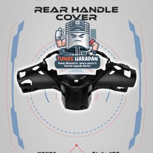 BATOK BELAKANG STYLO 160 HITAM Winpart / Rear Handle Cover  53206-KEV-N00ZA