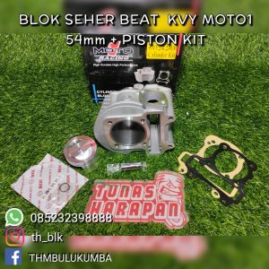 BLOK SEHER BEAT carbu [KVY] MOTO 1 54 MM [130cc] + PISTON KIT