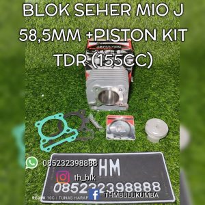 BLOK SEHER MIO J / MIO GT / SOUL GT / X RIDE 58.5 mm TDR RACING 155cc + PISTON KIT