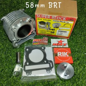 BLOK SEHER MIO / NOUVO / SOUL Carbu 58 mm [155cc] BRT + PISTON KIT