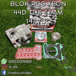 BLOK SEHER XEON carbu 44D TDR + PISTON KIT 57 mm 150 cc