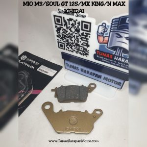 Kampas Cakram ICHIDAI MIO M3 / SOUL GT 125 / MX KING / N MAX / IY-W0045-NMX-004   / Pad Set Platinum