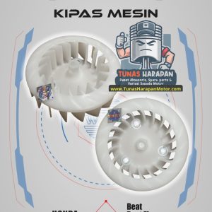 KIPAS PLASTIK BEAT / SPACY / VARIO 110 Winpart 19510-KVY-900 / Kipas Mesin