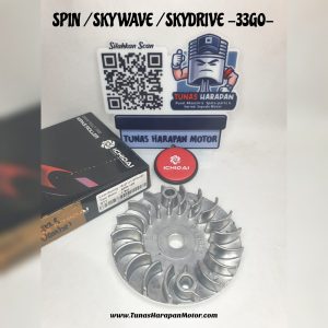 Kipas Vanbelt  ICHIDAI SPIN / SKYWAVE / SKYDRIVE / IS-21111-SPN-003 / Drive Pully Fan