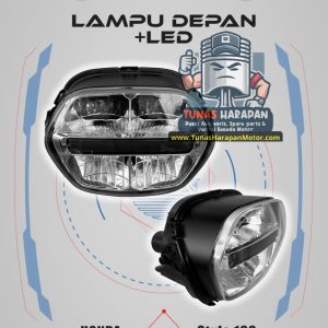 LAMPU DEPAN STYLO 160 + Led Winpart  33100-K3V-N01