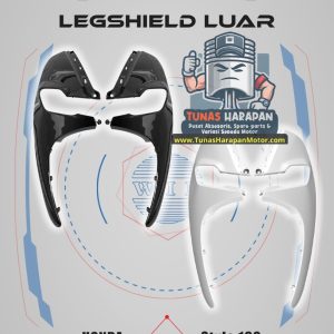 LEGSHIELD LUAR STYLO 160 HITAM Winpart  64501 + 64601-K3V-N00