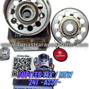 Lonceng / Mangkok Kampas Ganda Assy ICHIDAI Jupiter Mx / New 24T Assy / [IY-E6611-JMX-S07] / Outer Assy 