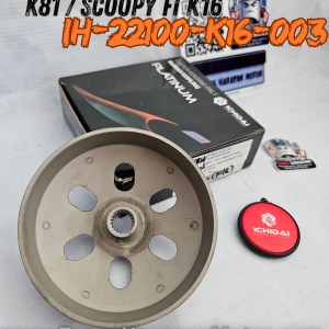 Mangkok Kampas Ganda ICHIDAI BEAT FI / POP K61 E/ SP K81 / SCOOPY FI K16 / IH-22100-K16-003 / Clutch Housing Only