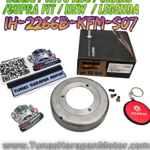 Mangkok Kampas Ganda ICHIDAI Blade / Revo Absolute / Grand / Supra / Fit / New / Legenda / [IH-2266B-KFM-S07] / Clutch Housing Only 