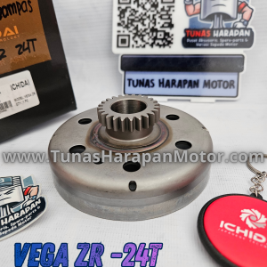 Mangkok Kampas Ganda ICHIDAI VEGA ZR [24T]  / IY-E6611-VZR-S07  / Clutch Housing Only