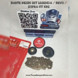 Rante Mesin Set ICHIDAI Legenda / Revo / Supra Fit / New / [IH-25P1-KRS-000] / Cam Chain Kit 
