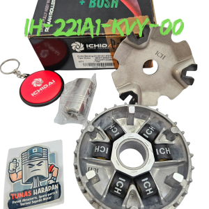 Rumah Roller Assy ICHIDAI BEAT / SPACY / SCOOPY Carbu + Bosh / IH-221A1-KVY-00 / Drive Pully Assy + Pin