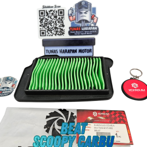 Saringan Udara ICHIDAI  BEAT / SCOOPY CARBU /  IH-17210-KVY-002  /  Air Filter