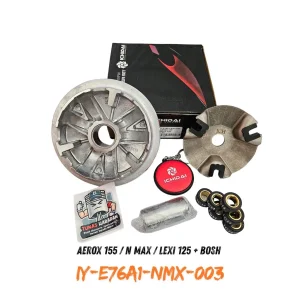 Rumah Roller Assy ICHIDAI Aerox 155 / N.Max / Lexi 125 + Bosh / [IY-E76A1-NMX-003] / Drive Pully Assy + Pin