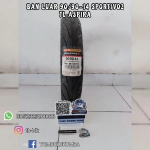 Ban Luar ASPIRA 90/90-14 Sportivo2 TL / Tubeless 