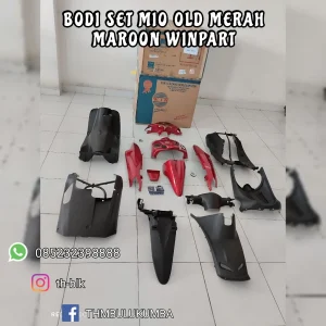 Bodi Set WINPART Mio OLD / Lama Merah Maroon / Complete Set Body