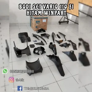 Bodi Set WINPART Vario 110 FI Injeksi Hitam / Complete Set Body