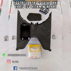 Bordes Full + Tutup Aki WINPART VARIO 150 OLD / VARIO 125 OLD / Footrest Atas 6431A-K59-A10ZB + 64460-K59-A10ZB
