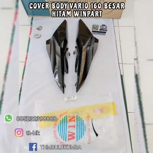 Cover Body WINPART Vario 160 Besar Hitam Kilap 