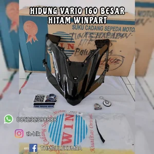 Hidung WINPART Vario 160 -Besar- Hitam / Panel 64301-K2S-N00ZM