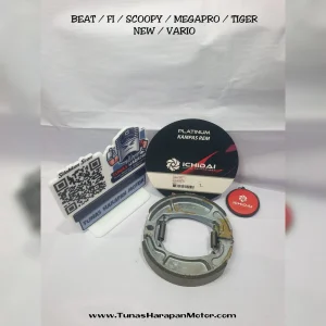 Kampas Rem ICHIDAI Beat / FI / Scoopy / Mega pro / Tiger New / Vario + Per IH-43125-KVB-004