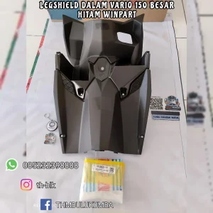 Legshield Dalam WINPART Vario 150 OLD / Vario 125 (Bawah) -Besar- Hitam