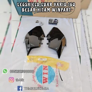 Legshield Luar WINPART Vario 160 -Besar- Hitam 64501-K2S-N00ZM + 64601-K2S-N00ZM