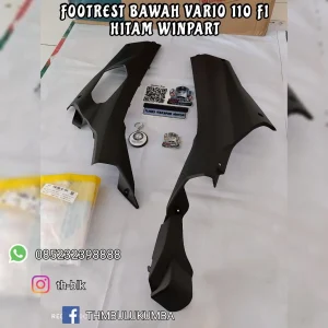 Penahan Lumpur / Kolong WINPART Vario 110 FI [B] R + L [Kanan + Kiri] Hitam / Footrest Bawah