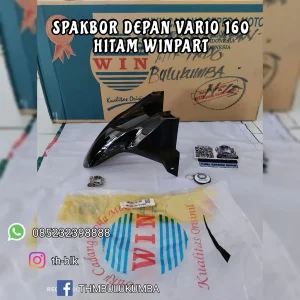 Spakbor Depan WINPART Vario 160 Hitam Kilap / Front Fender / 61100-K2S-N00PBL