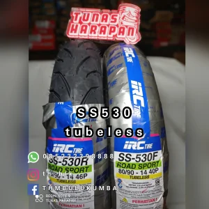 Ban Luar IRC 90 / 90 - 14 SS 530F Spec - R Tl [Silver]