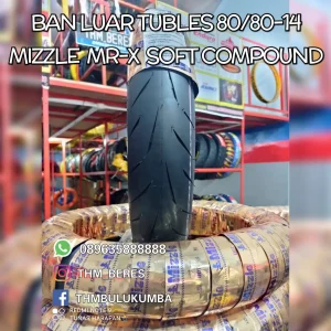 Ban Luar MIZZLE Tubles 80 / 80 - 14 Mr X Soft Compound