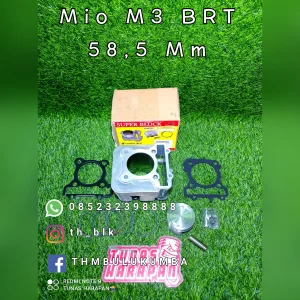 Blok Seher BRT Mio M3 Soul Gt 125 Fino 125cc Casting Iron + Piston Coak 58.5 mm 