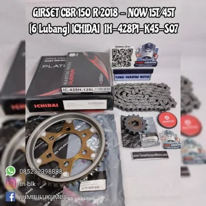Girset Cbr ICHIDAI 150 R 2018 - Now 15T45T [6 Lubang] IH - 428P1 - K45 - S07