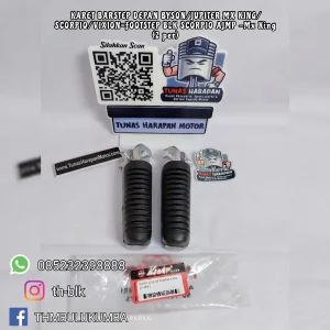 Karet Barstep AJMP Depan Byson Jupiter Mx King Scorpio Vixion = Footstep Blk Scorpio - Mix King