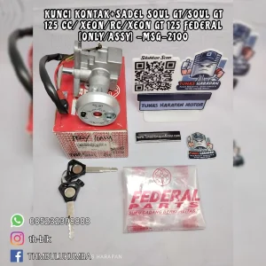 Kunci Kontak FEDERAL + Sadel Soul GT / Soul GT 125 cc / Xeon / Rc  / Xeon Gt 125 [Only /assy] - Msg - 2100