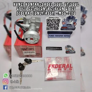 Kunci Kontak FEDERAL + Sadel Soul GT /  Soul GT 125 cc / Xeon / Rc / Xeon Gt 125 [Only / assy] - Msg - 2110