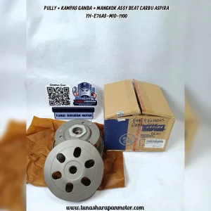 Pully + Kampas Ganda ASPIRA + Mangkok Assy Beat Carbu [YH-E76AS-Mio-1100] Face Assy Weight Outer