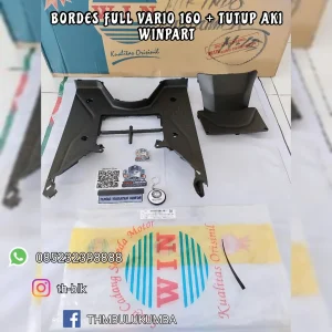 Bordes Full + Tutup Aki WINPART  Vario 160 / Footrest Atas 64310-K2S-N00ZA + 64460-K2S-N00ZA