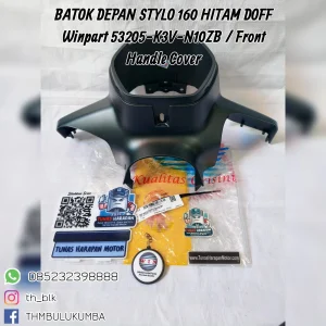 Batok WINPART Depan Stylo 160 Hitam Doff [53205-K3V-N10ZB] / Front Handle Cover