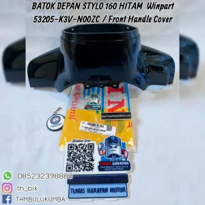 Batok Depan WINPART Stylo 160 Hitam [53205-K3V-N00ZC] / Front Handle Cover
