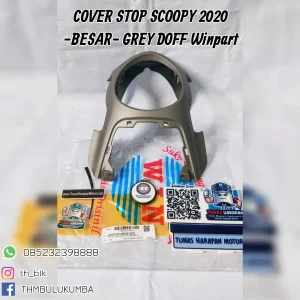 Cover Stop WINPART Scoopy 2020 - Besar - Grey Doff 