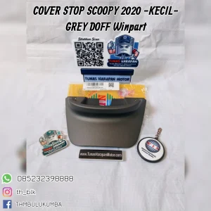 Cover Stop WINPART Scoopy 2020 -Kecil- Grey Doff