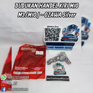 Dudukan Handel KNZ Kiri Mio M3 / Mio J Ozawa Silver 